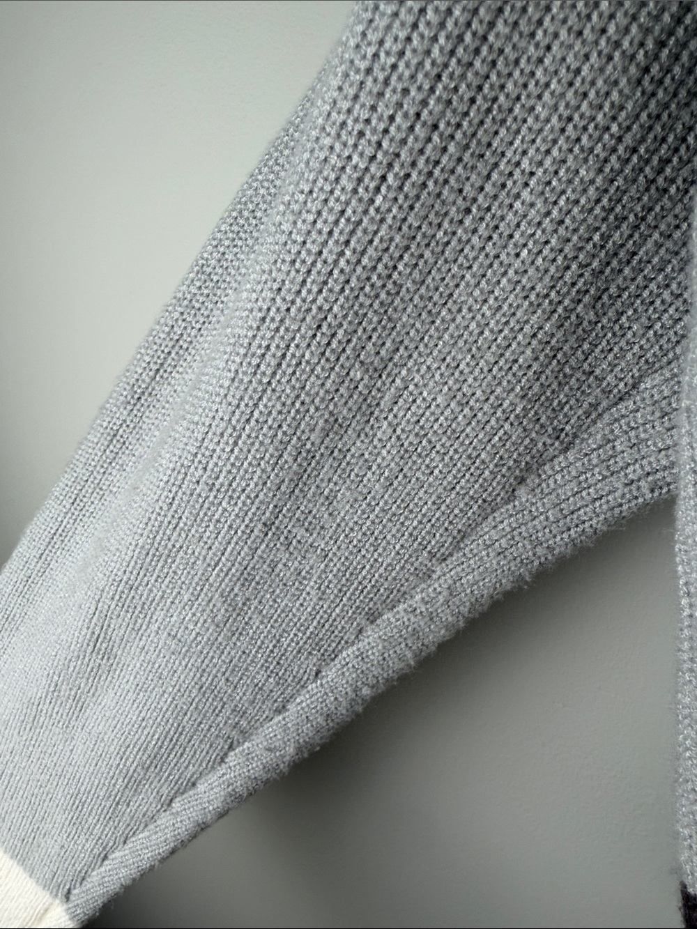 Marc New York Colorblock Half-Zip Sweater Neutral Après-ski Size L - Picture 6 of 9